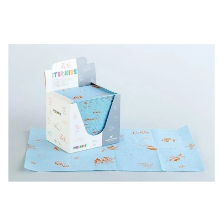 Podkład dla dzieci 33cm x 48cm niebieski podfoliowany 54g Its4kids 480szt