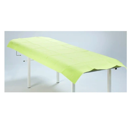 Prześcieradło jednorazowe 77cm x 210cm limonkowe podfoliowane 54g MedixPro 5szt