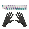 Rękawiczki nitrylowe czarne XL Master Glove Nitrile PF Standard Black 100szt karton 10op