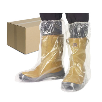 Ochraniacze na buty foliowe wysokie z gumką 50szt (25 par) x 10op