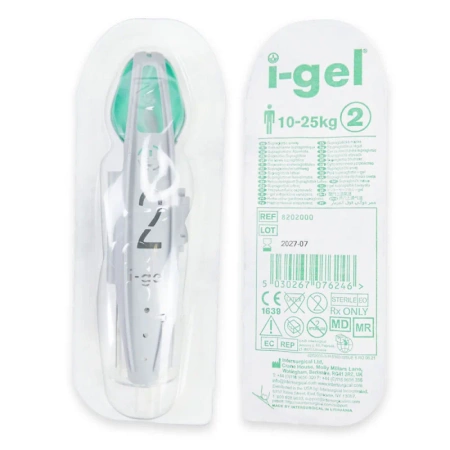 Maska krtaniowa I gel rozmiar 2 dla małego dziecka maska oddechowa intubacyjna żelowa I-gel 1 szt