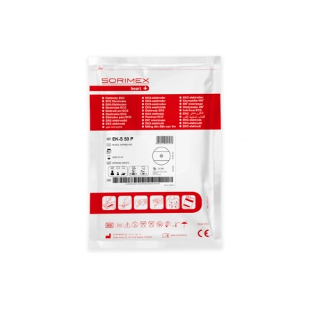 Elektrody EKG EK-S 50 P pianka żel ciekły 50mm 50szt wielopak 30op