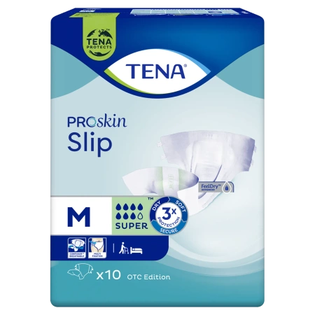 Pieluchomajtki TENA Slip ProSkin Plus M 10 sztuk