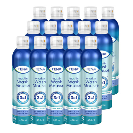 Pianka do mycia ciała 400ml Tena Wash Mousse 15szt
