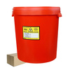 Pojemnik na odpady medyczne 30l czerwony Intergos 10szt