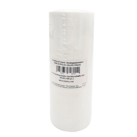 Chusteczki kosmetyczne w rolce perła 25cm x 20cm 100szt
