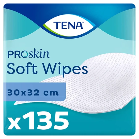 Chusteczki do mycia ciała Tena ProSkin Soft Wipe 135szt x 8op
