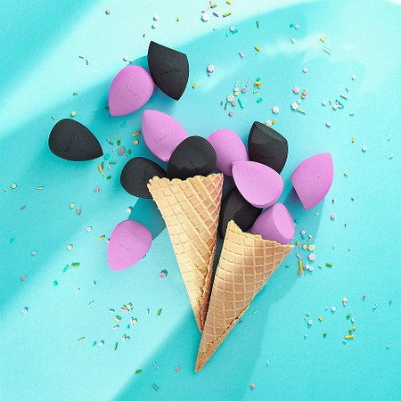 Gąbka do Makijażu, Tender Blender Ścięta, Super Miękka, fioletowa gąbka, beauty