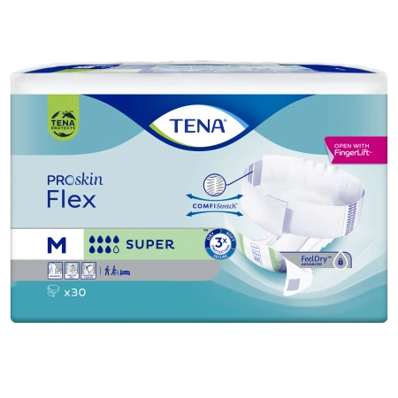 Pieluchomajtki TENA Flex ProSkin Super M 30 szt