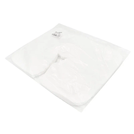 Podkład na zagłówek typu rogal duży 33cm x 40cm biały włóknina 50szt x 20op