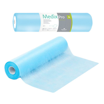 Podkład higieniczny na rolce 70cm x 50cm niebieski 20g MedixPro 100szt