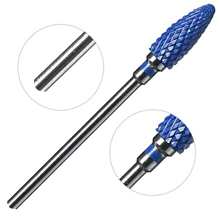 Frez granatowy ceramiczny TIRCH CYLINDER M średni (niebieski)