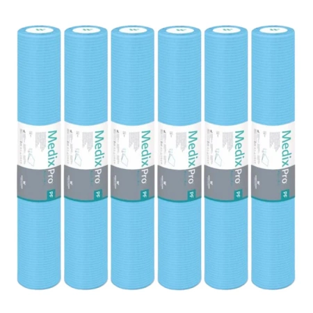 Podkład higieniczny na rolce 70cm x 50cm niebieski podfoliowany 54g MedixPro 480szt