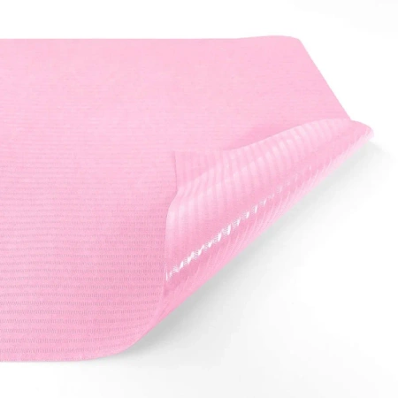 Prześcieradło jednorazowe 77cm x 210cm różowe podfoliowane 54g MedixPro 5szt