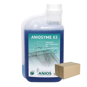 Koncentrat do mycia i dezynfekcji narzędzi medycznych i sprzętu do endoskopii Aniosyme X3 Aniosyme DD1 1L 12op