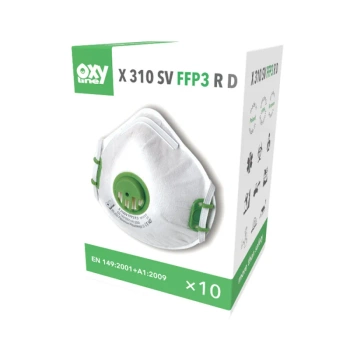 Półmaska ochronna FFP3 z zaworem X 310 SV FFP3 R D - wielopak 10szt