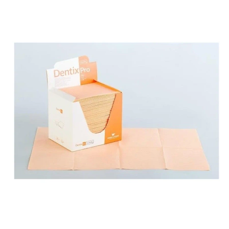 Serweta dentystyczna 33cm x 48cm morelowa podfoliowana 54g DentixPro 480szt