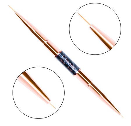 Pędzelek Dwustronny do Zdobień Cienki Precyzyjny marble nr 11