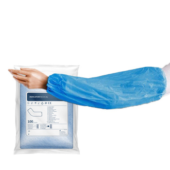 Zarękawki foliowe jednorazowe niebieskie 100szt