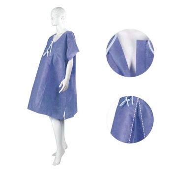 Koszula do porodu L/XL jednorazowa wiązany dekolt SMS 1szt