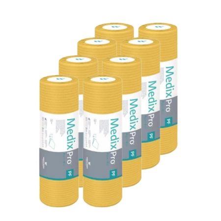 Podkład higieniczny na rolce 38cm x 50cm żółty podfoliowany 54g MedixPro 640szt