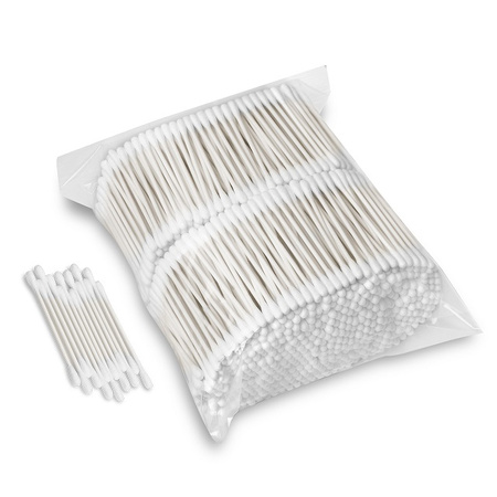Patyczki higieniczne, jednorazowe, do makijażu, do uszu, kosmetyczne, z bawełną, 1000szt.