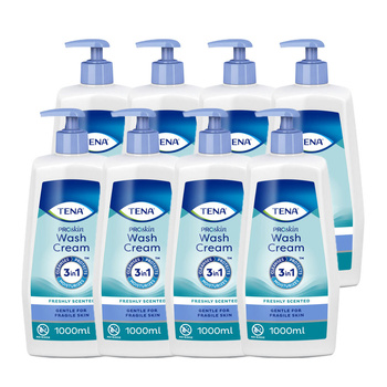 Krem do mycia Tena Wash Cream 1l x 8szt