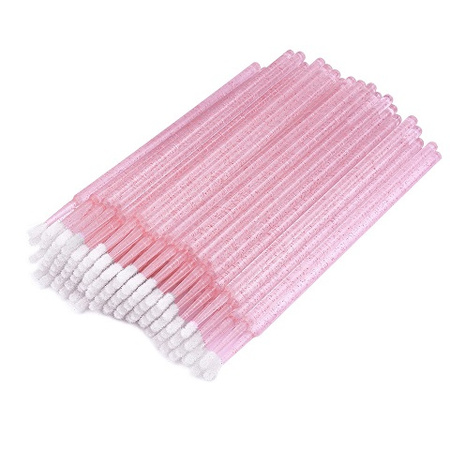 Aplikatory Bezwłókienkowe w 4 kolorach - do Rzęs - 100szt - 2mm - Kolor- niebieski, złoty, ciemny i jasny róż