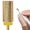 Frez Karbidowy z Węglika Spiekanego, walec 3/32 Large Barrel Gold(XF)-żółty (bardzo delikatny)