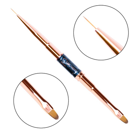 Pędzelek dwustronny do zdobień żelu Clavier