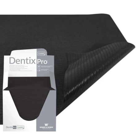 Serweta dentystyczna 33cm x 48cm czarna podfoliowana 54g DentixPro 480szt