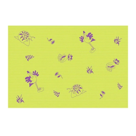 Podkład dla dzieci na rolce 50cm x 50cm limonkowy podfoliowany 54g Its4kids 480szt