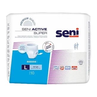 Majtki chłonne zakładane jak bielizna Seni Active Super 10szt L