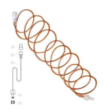 Przedłużacz do pomp infuzyjnych 120cm bursztynowy do leków światłoczułych Margomed 1szt