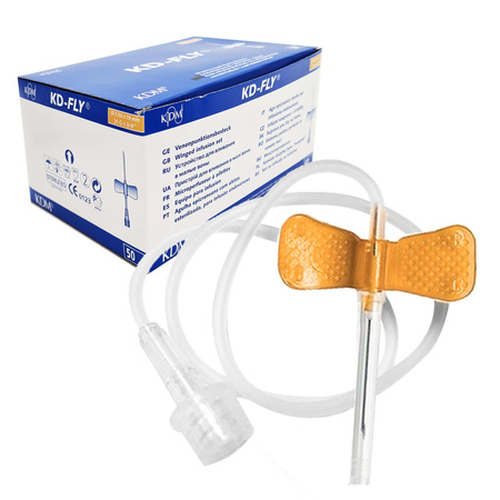 Motylek igła 25G 0,5mm x 19mm KDM KD-Fly 50szt