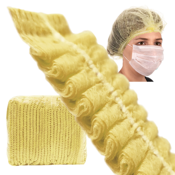 Czepek jednorazowy żółty clip flizelina 12g 100szt