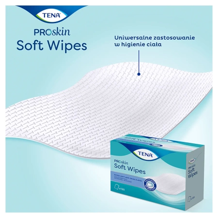Chusteczki do mycia ciała Tena ProSkin Soft Wipe 135szt x 8op