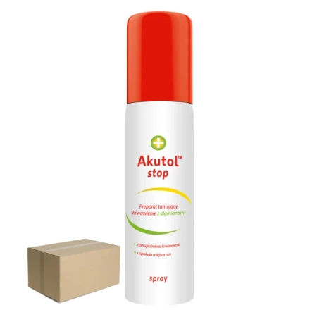 Spray do zatamowania krwawienia Akutol Stop na drobne rany 60ml 15szt