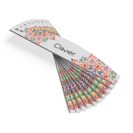 Pilnik do paznokci Mandala, łódka slim 100/100, szary 10szt.