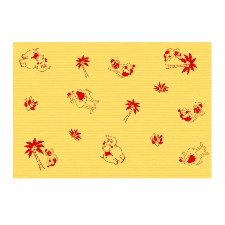 Podkład dla dzieci na rolce 50cm x 80cm żółty podfoliowany 54g Its4kids 225szt