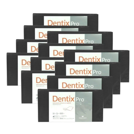 Pokrowiec na zagłówek stomatologiczny 32cm x 28cm czarny podfoliowany 54g DentixPro 600szt