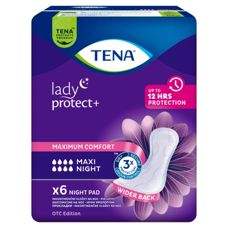 Specjalistyczne podpaski TENA Lady Maxi Night 6 szt
