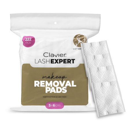 Płatki do demakijażu LASH EXPERT Removal Pads make up, Clavier, 222 szt.