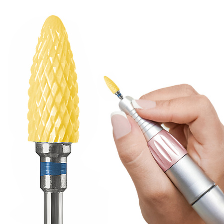 Frez żółty ceramiczny TIRCH CYLINDER M średni (niebieski)