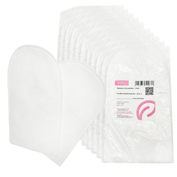 Rękawice do parafiny włókninowe rękawiczki parafinowe białe 20 par (40szt)