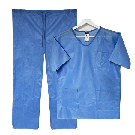 Ubranie chirurgiczne S jednorazowe SMS 40g z kieszeniami 1szt