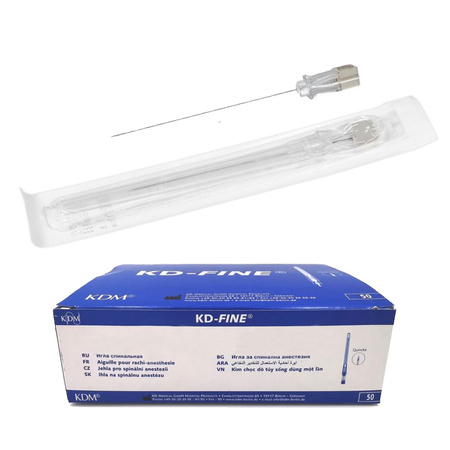 Igły do punkcji lędźwiowej 88mm x 1,1mm 19G KDM KD-Fine Spinal 50szt
