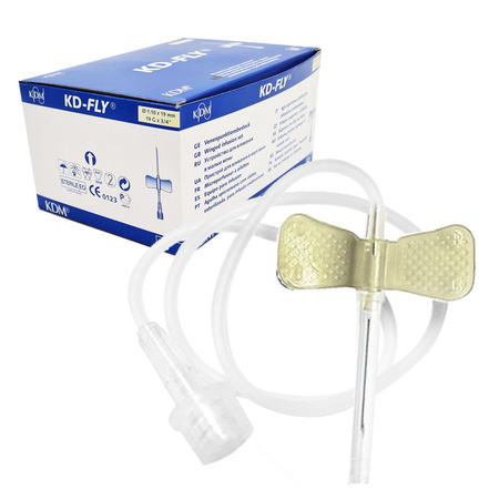 Motylek igła 19G 1,1mm x 19mm KDM KD-Fly 50szt