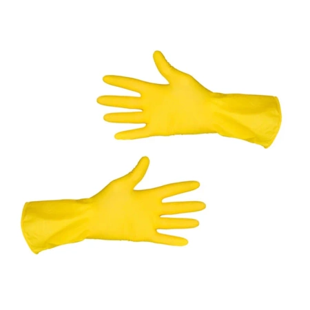 Rękawiczki gumowe S gospodarcze żółte lateksowe Ideall Yellow 1 para