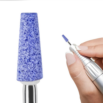 Frez Kamienny Do Paznokci Skórek stożek niebieski FRK 649